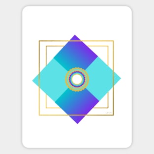 Geometric Art: Bloom Sticker